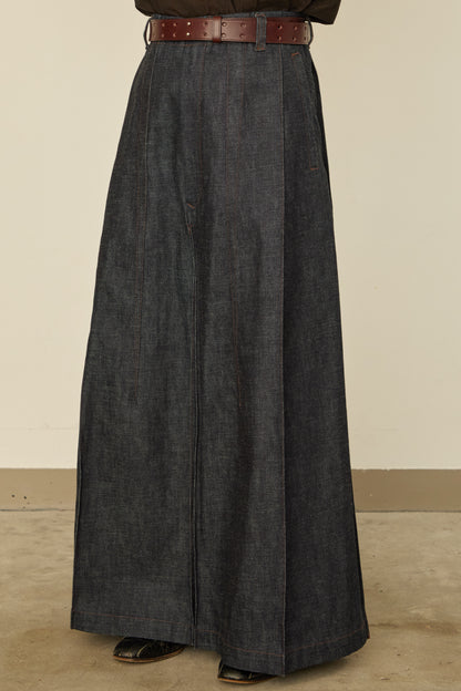 i'm here : " BOX " DENIM PANTS : / NAVY (RIGID)