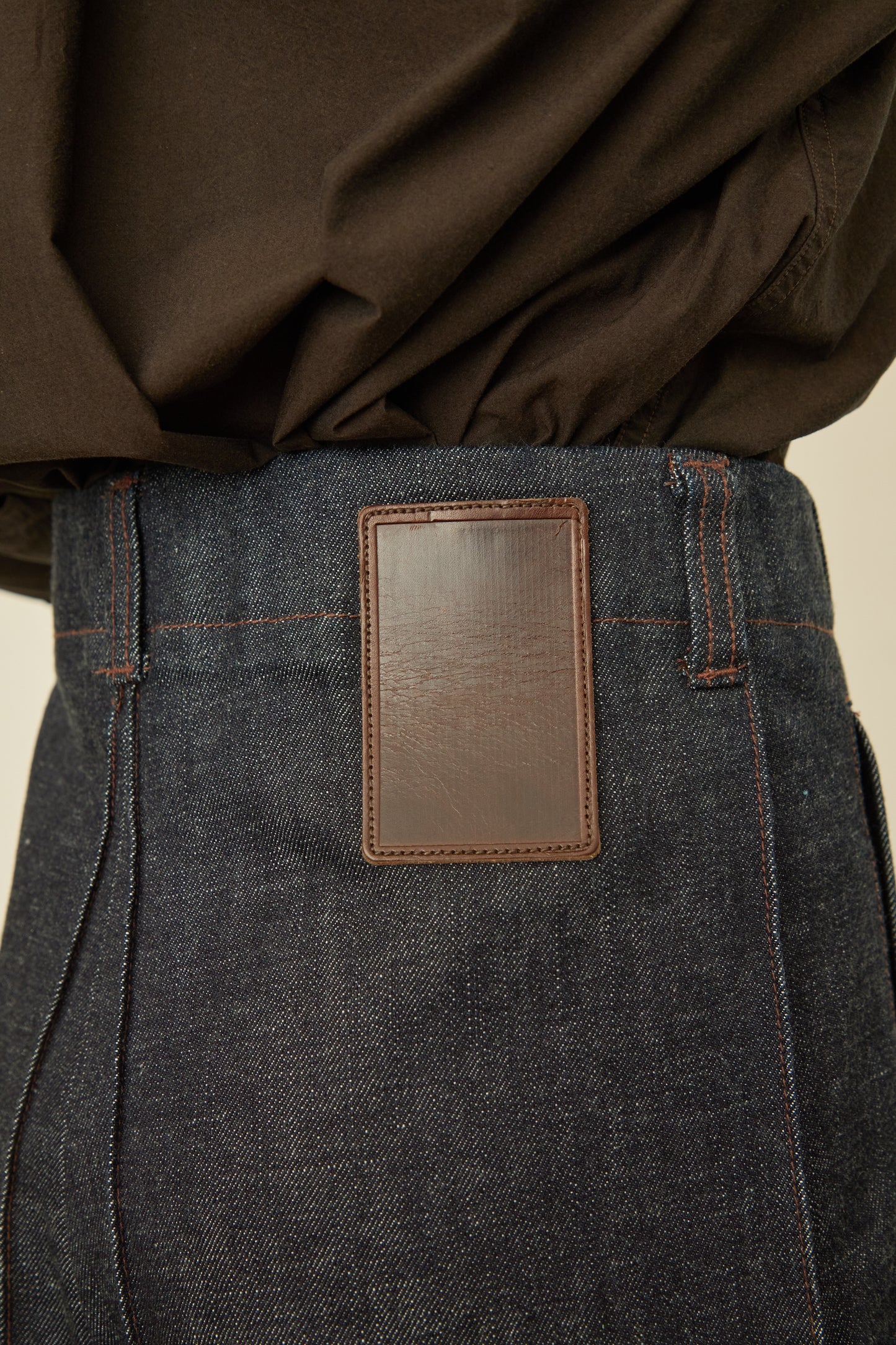 i'm here : " BOX " DENIM PANTS : / BLUE