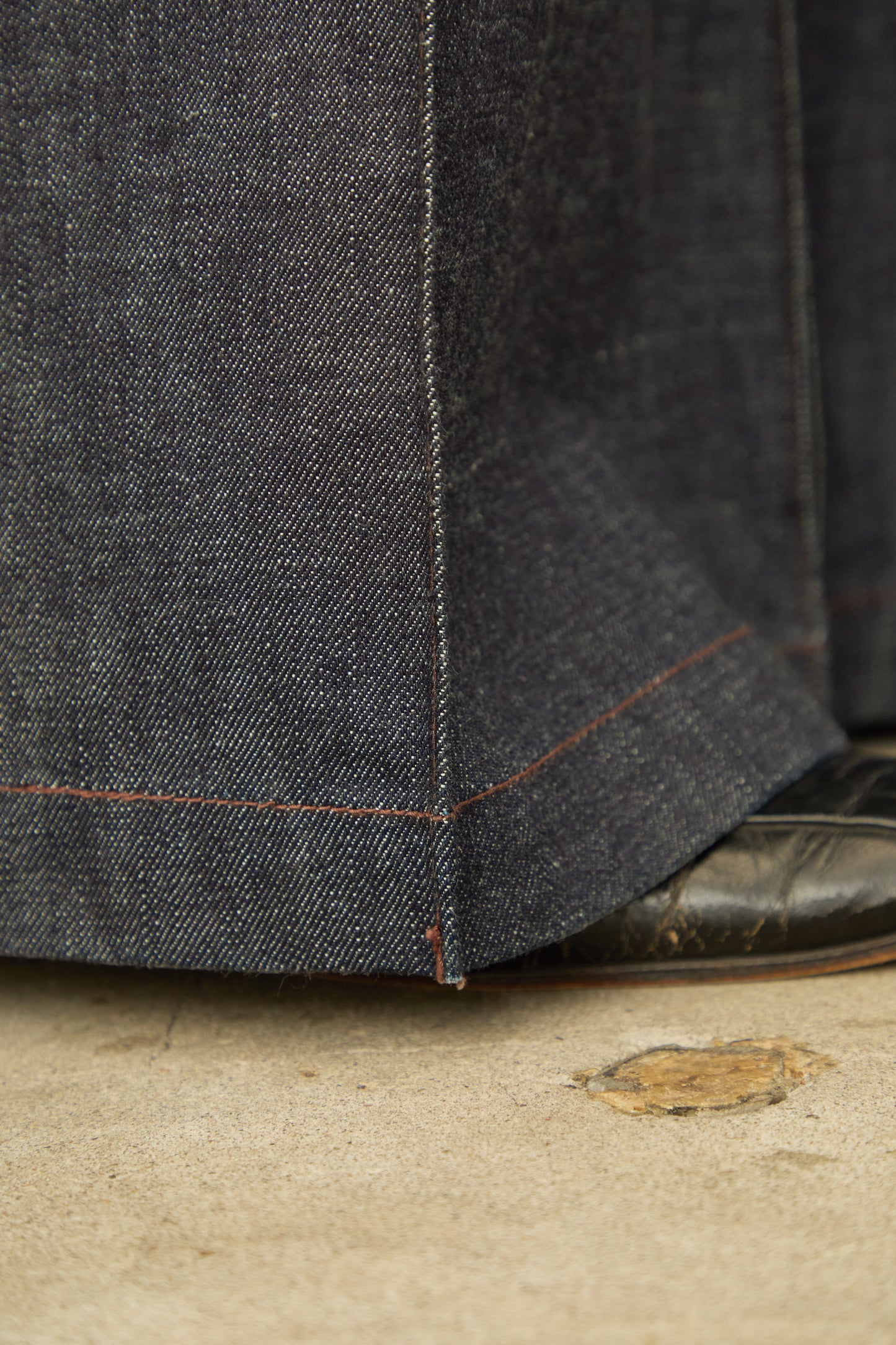 i'm here : " BOX " DENIM PANTS : / BLUE