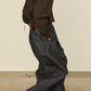i'm here : " BOX " DENIM PANTS : / NAVY (RIGID)