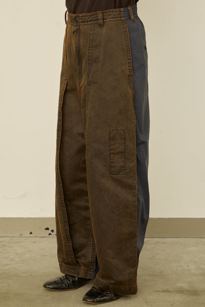 i'm here : " DOCKING " PANTS : / BROWN