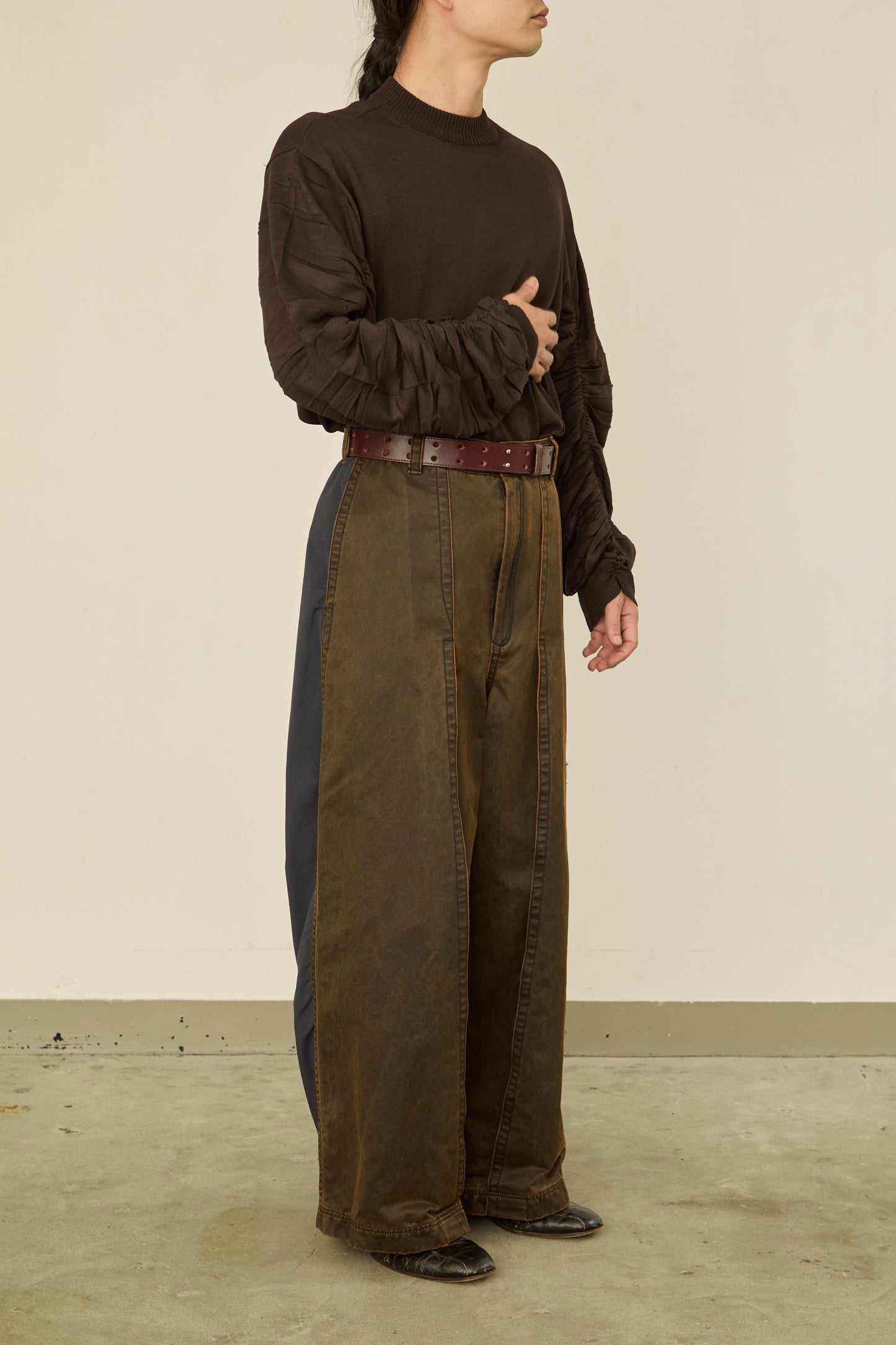 i'm here : " DOCKING " PANTS : / BROWN