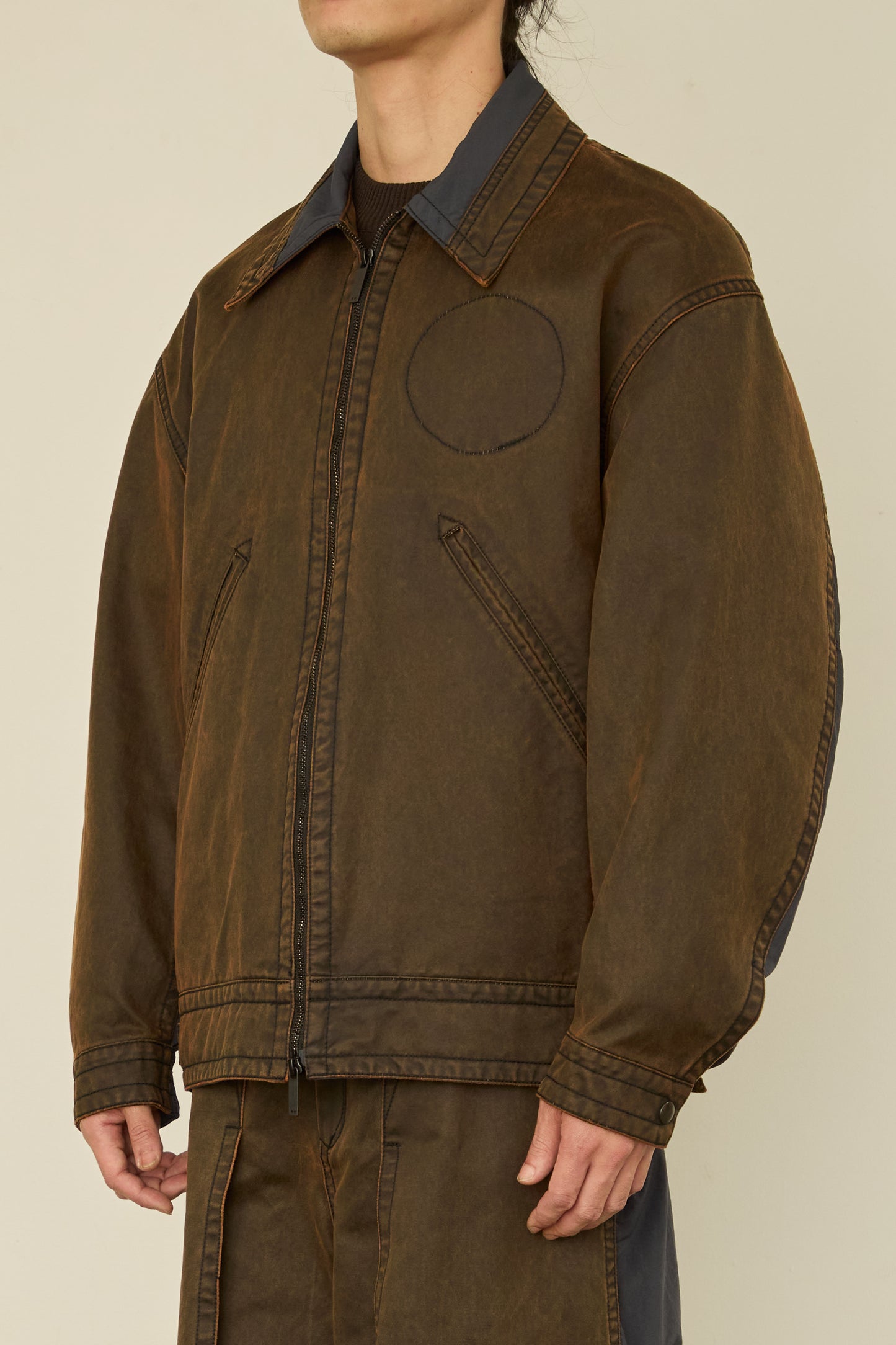 i'm here : " DOCKING " JACKET : / BROWN