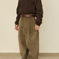 i'm here : " TWIST " CORDUROY PANTS : / BEIGE