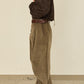 i'm here : " TWIST " CORDUROY PANTS : / BEIGE