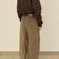i'm here : " TWIST " CORDUROY PANTS : / BEIGE