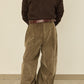 i'm here : " TWIST " CORDUROY PANTS : / BEIGE