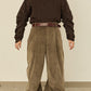i'm here : " TWIST " CORDUROY PANTS : / BEIGE
