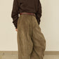 i'm here : " TWIST " CORDUROY PANTS : / BEIGE