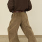 i'm here : " TWIST " CORDUROY PANTS : / BEIGE