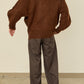 i'm here : " SWITCH " DRIVER`S KNIT : / BROWN