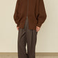 i'm here : " SWITCH " DRIVER`S KNIT : / BROWN