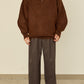 i'm here : " SWITCH " DRIVER`S KNIT : / BROWN