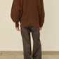 i'm here : " SWITCH " DRIVER`S KNIT : / BROWN