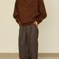i'm here : " SWITCH " DRIVER`S KNIT : / BROWN