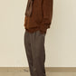 i'm here : " LEATHER " SCARF : / BROWN