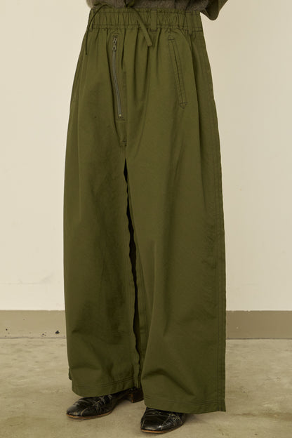 i'm here : " SLIT " PANTS :  / KHAKI