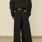i'm here : " BOX " DENIM PANTS : / BLACK