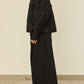 i'm here : " TWIST " SLEEVE DENIM JACKET : / BLACK