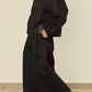 i'm here : " TWIST " SLEEVE DENIM JACKET : / BLACK