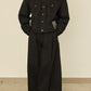 i'm here : " TWIST " SLEEVE DENIM JACKET : / BLACK