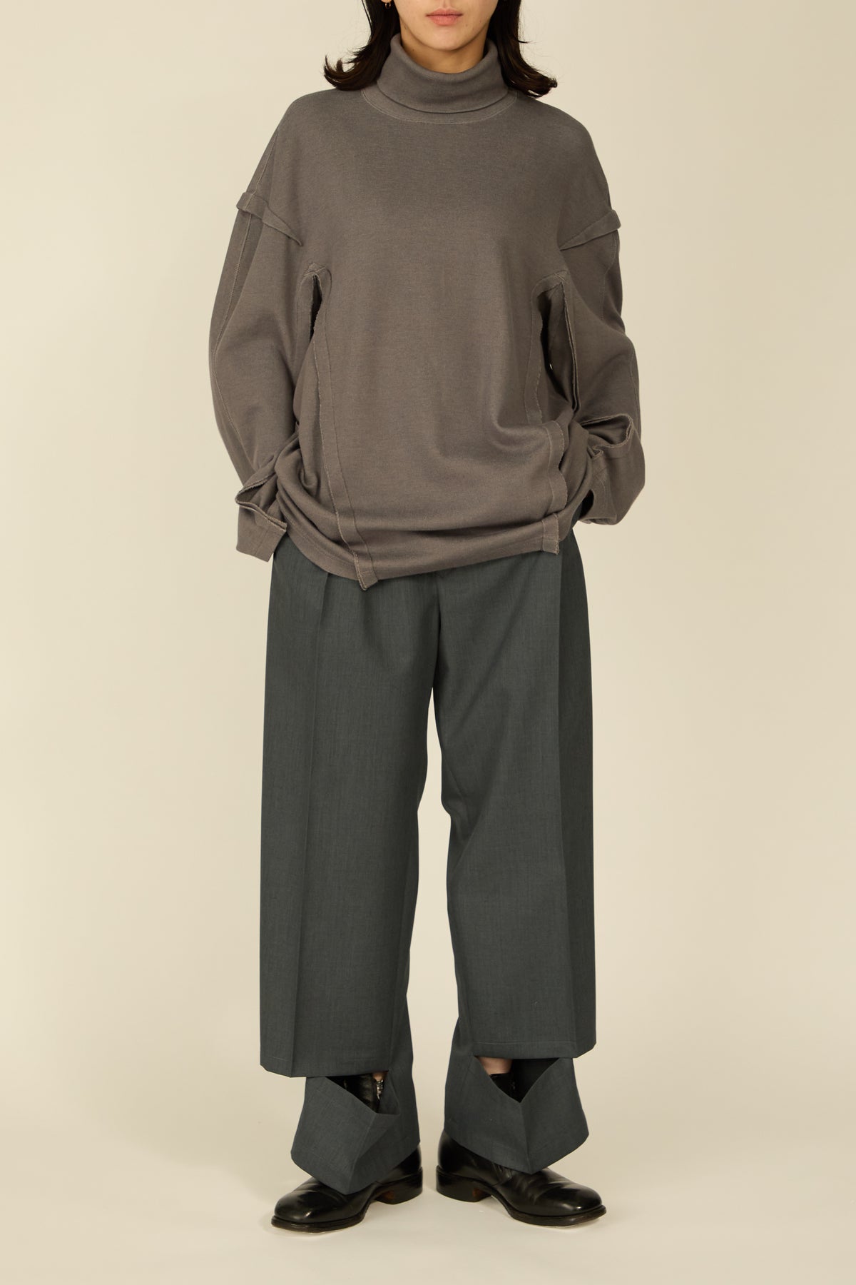 i'm here : " SLIT " JERSEY : / GRAY