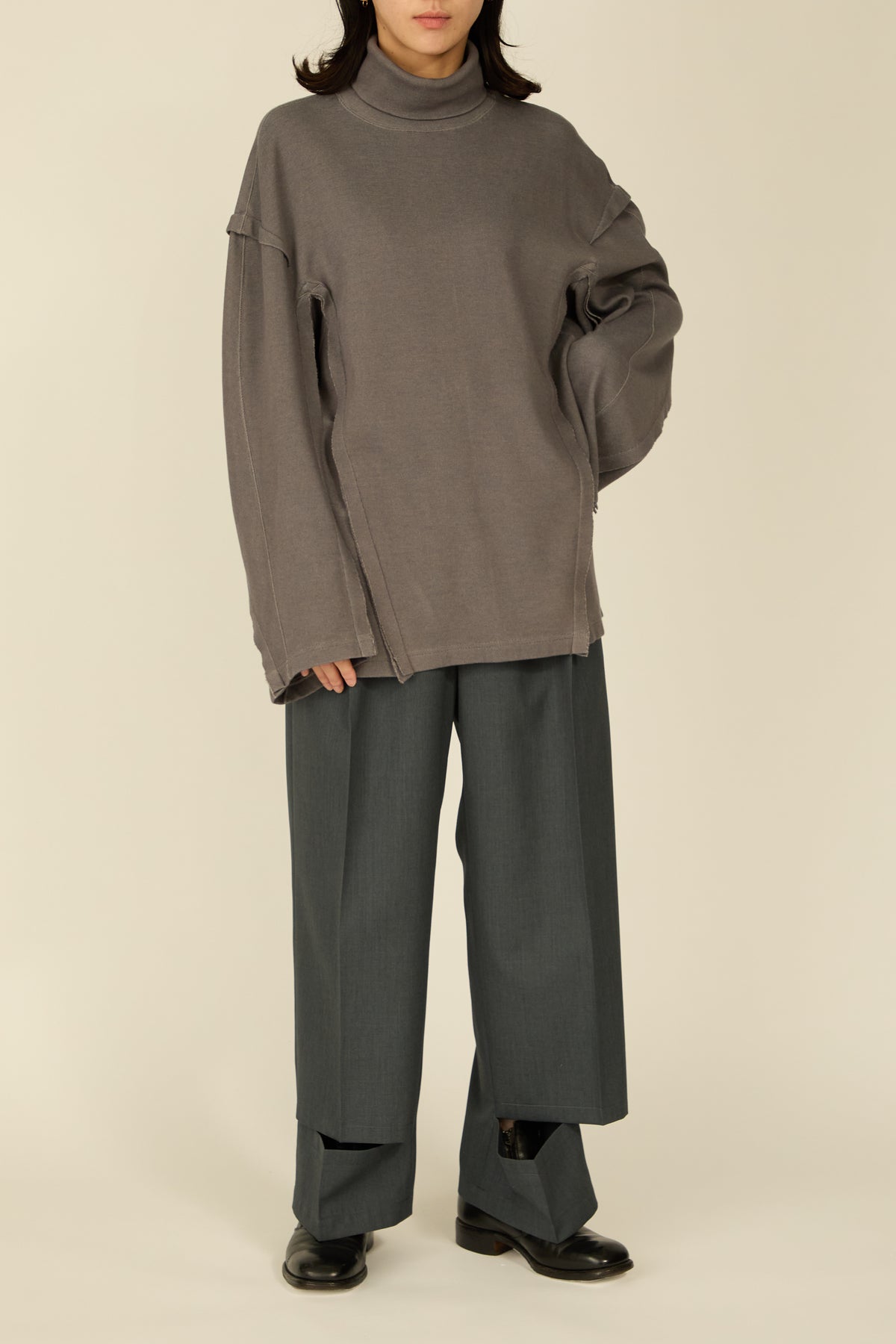 i'm here : " SLIT " JERSEY : / GRAY