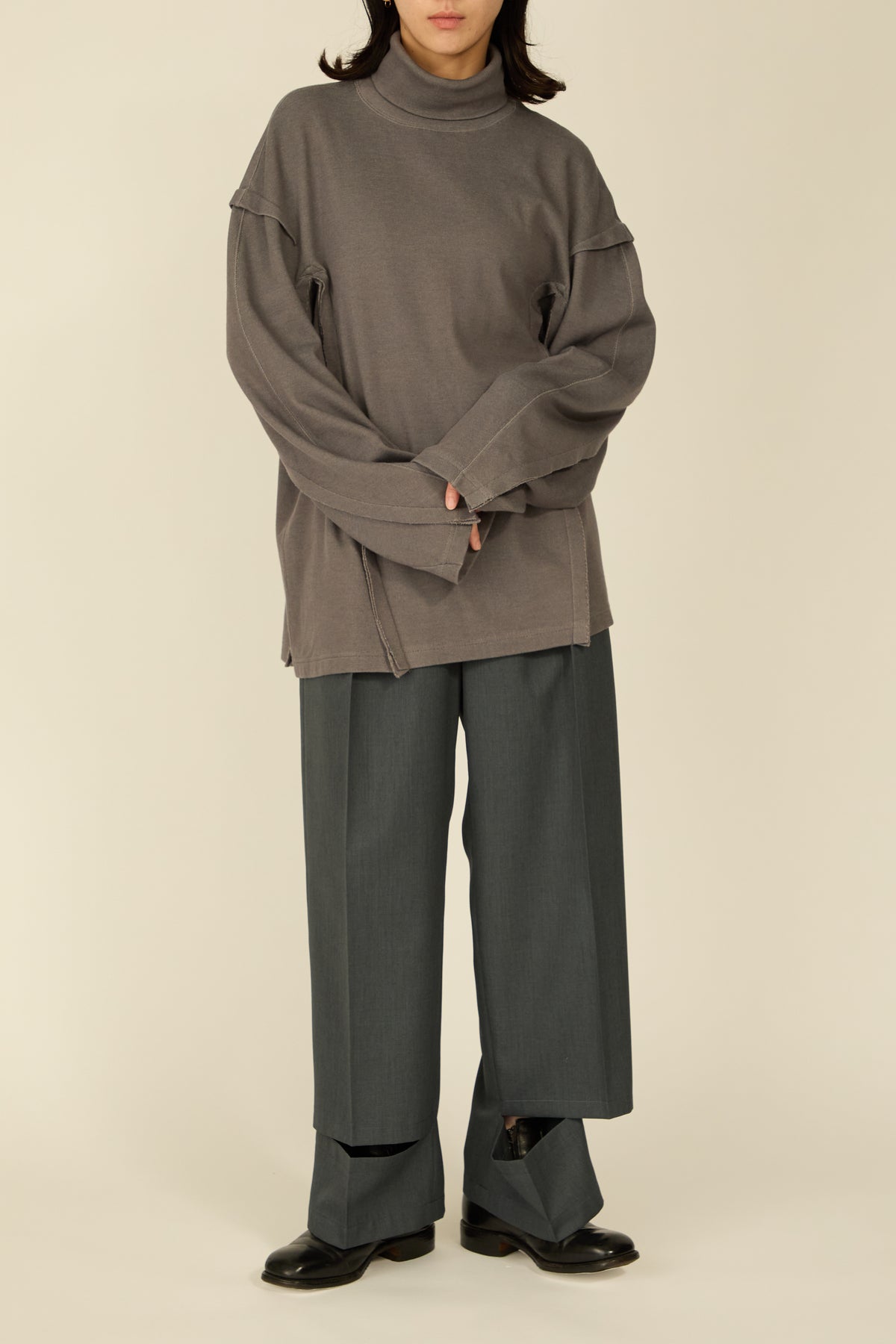 i'm here : " SLIT " JERSEY : / GRAY