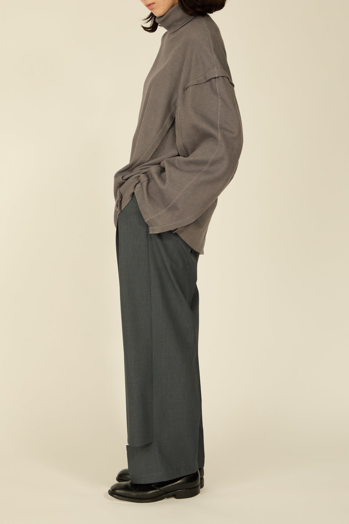 i'm here : " SLIT " JERSEY : / GRAY