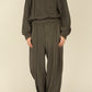 i'm here : " METAL " SWEAT PANTS : / GRAY