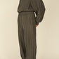 i'm here : " METAL " SWEAT PANTS : / GRAY