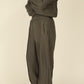 i'm here : " METAL " SWEAT PANTS : / GRAY