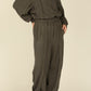 i'm here : " METAL " SWEAT PANTS : / GRAY
