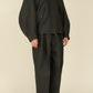i'm here : " COTTON LEATHER " BLOUSON : / GRAY