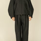 i'm here : " COTTON LEATHER " BLOUSON : / GRAY