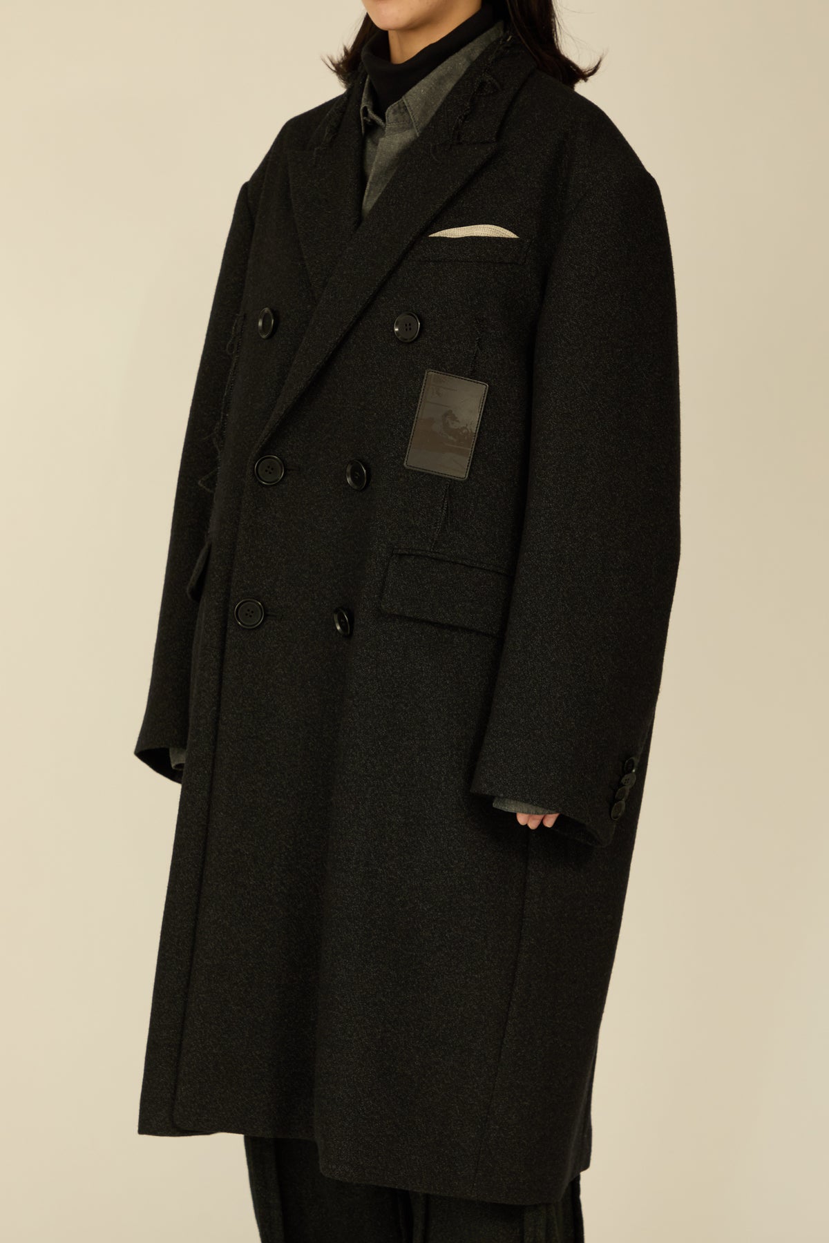 i'm here : GRANDPA COAT : / BLACK