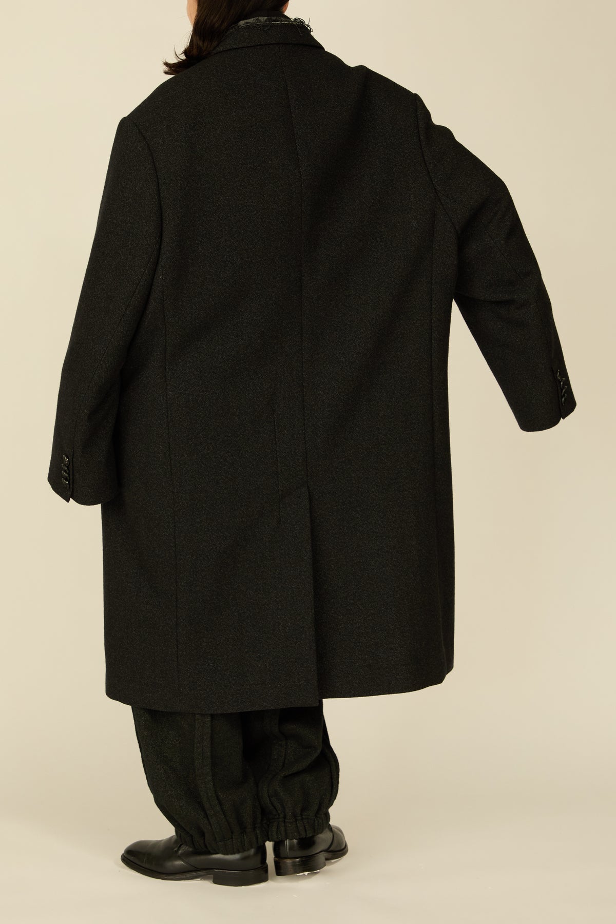 i'm here : GRANDPA COAT : / BLACK