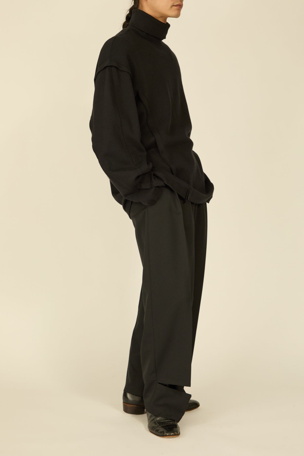 i'm here : " SLIT " JERSEY : / BLACK