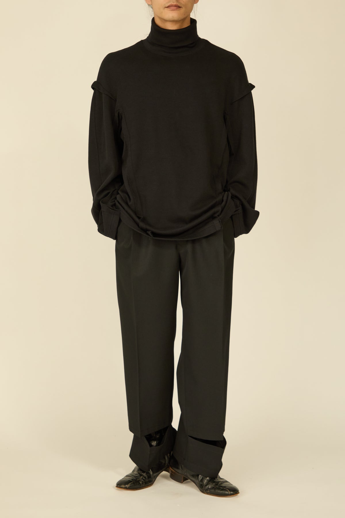 i'm here : " SLIT " JERSEY : / BLACK