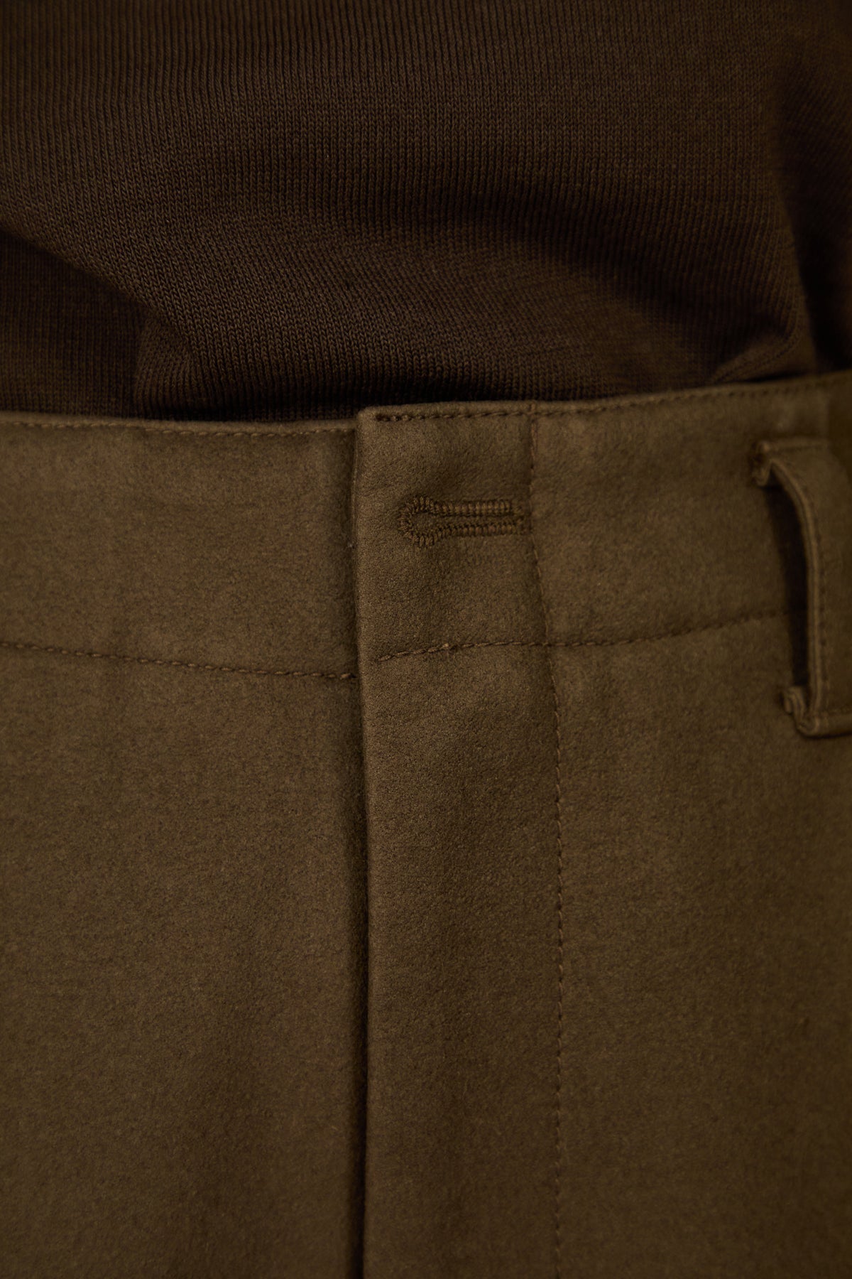 i'm here : " COTTON LEATHER " PANTS : / GRAY