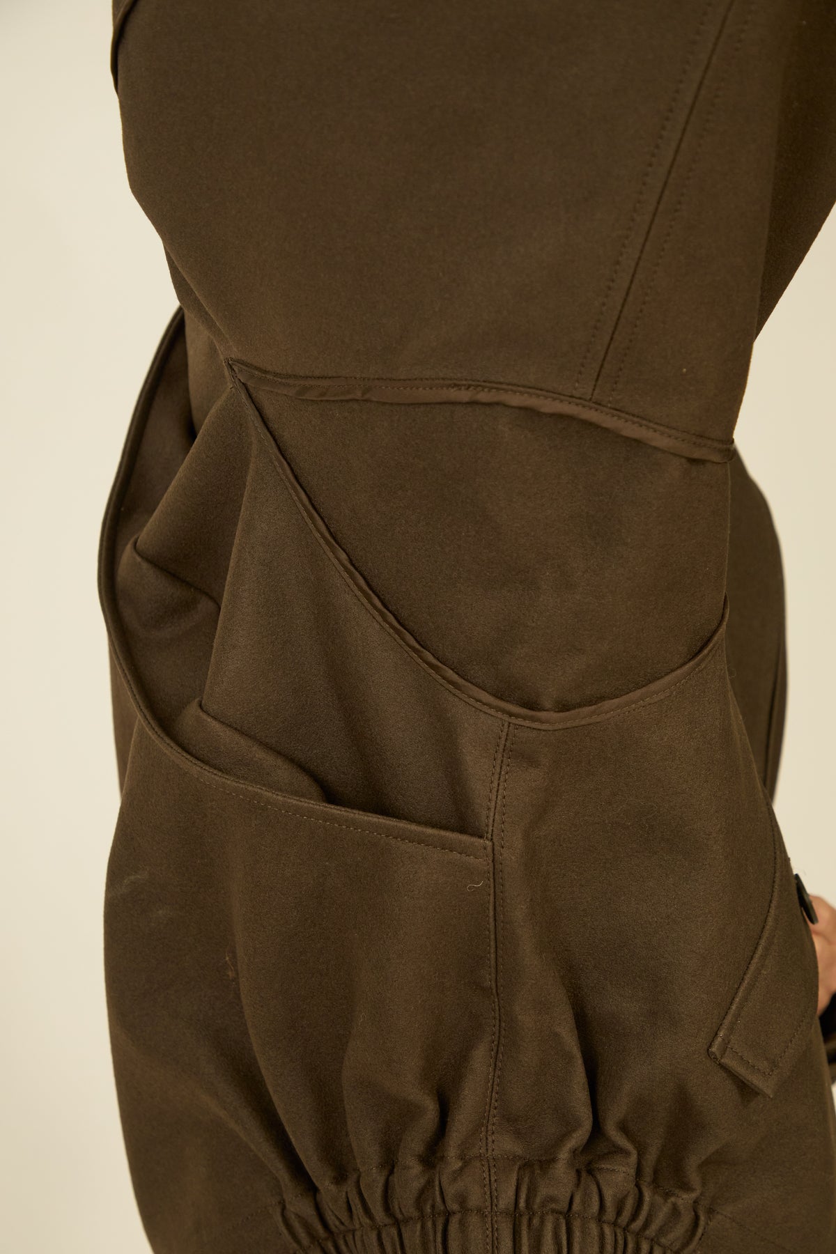i'm here : " COTTON LEATHER " BLOUSON : / GRAY