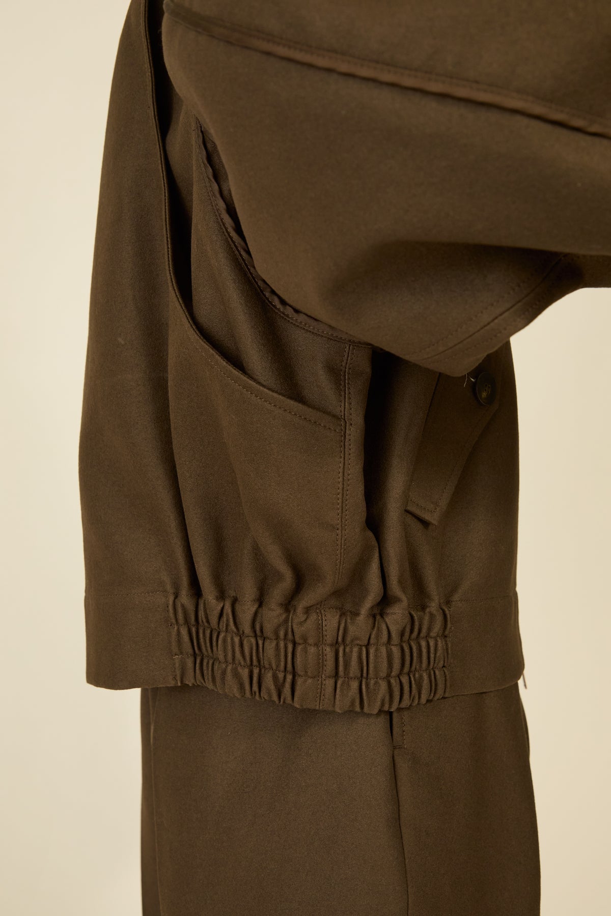 i'm here : " COTTON LEATHER " BLOUSON : / GRAY