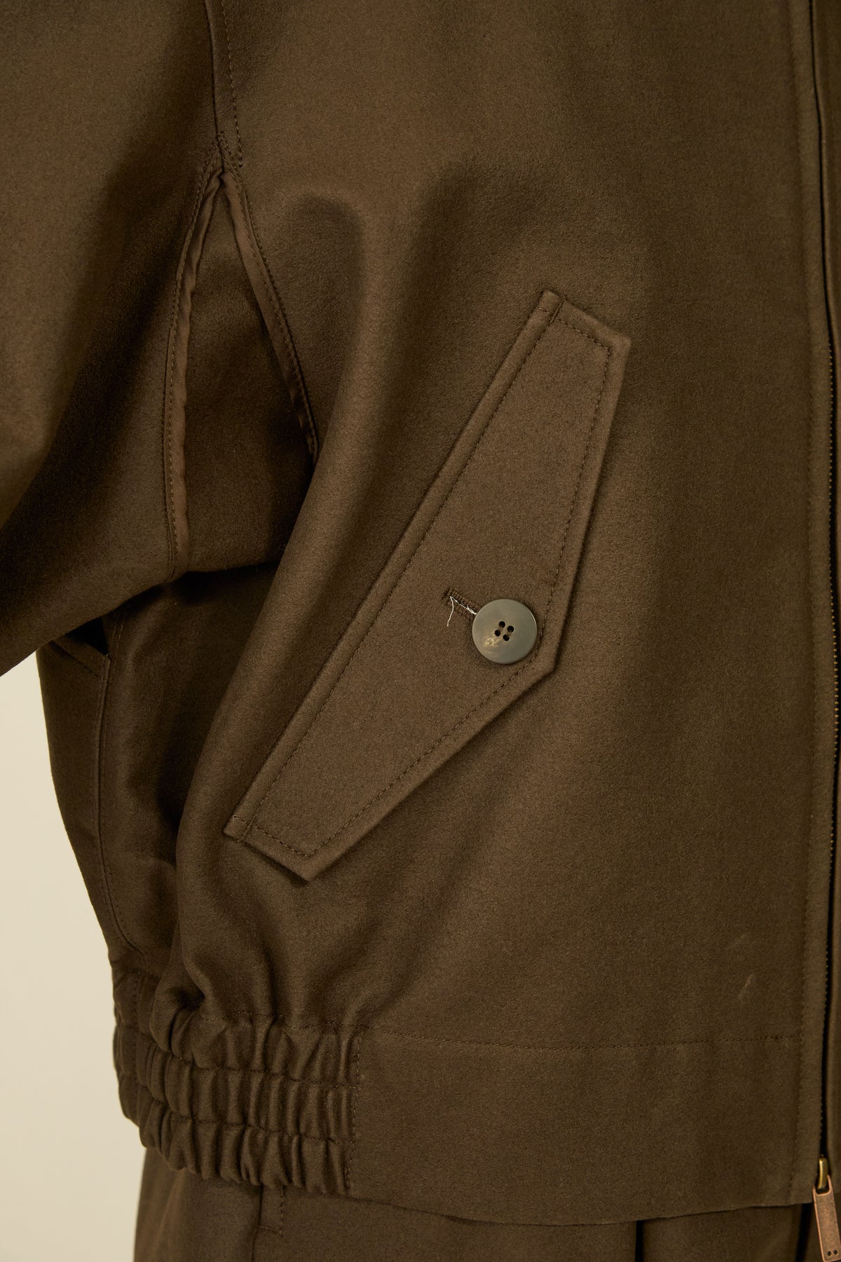i'm here : " COTTON LEATHER " BLOUSON : / GRAY
