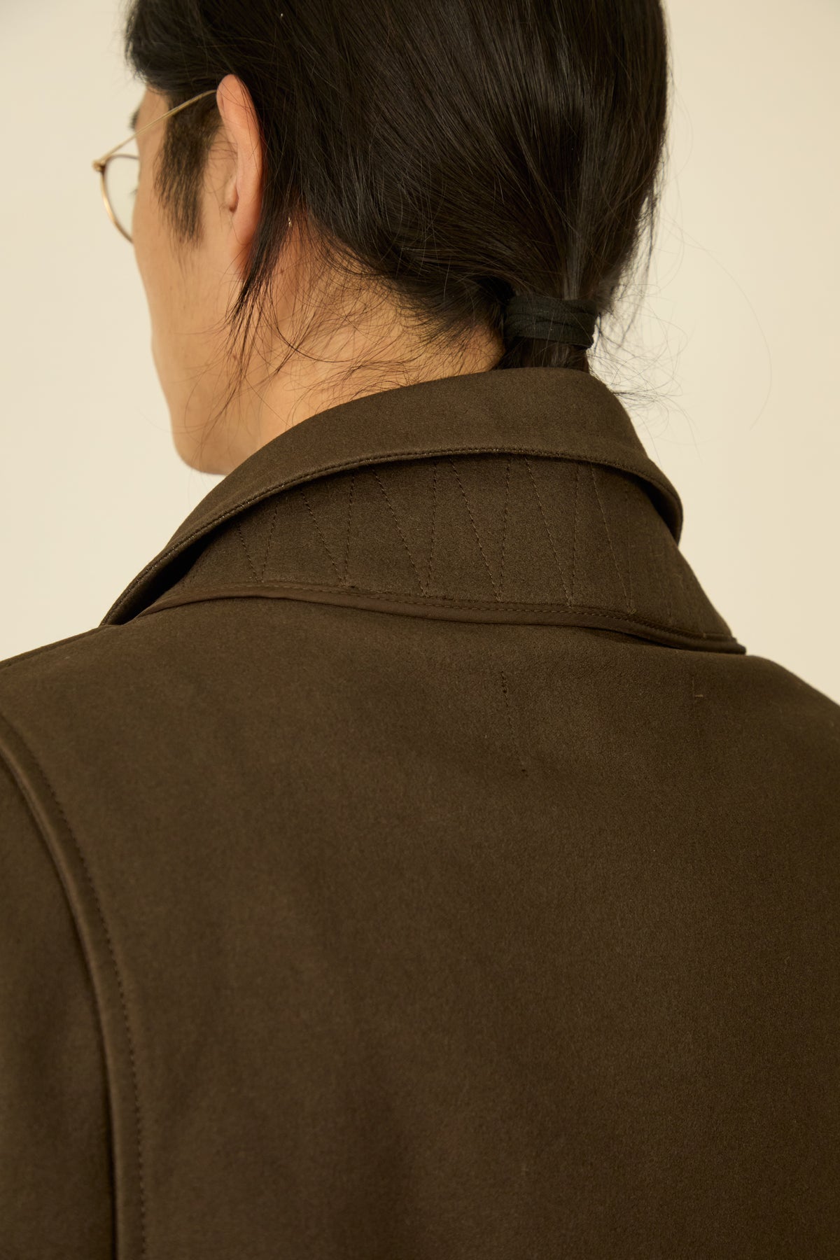 i'm here : " COTTON LEATHER " BLOUSON : / GRAY