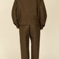 i'm here : " COTTON LEATHER " BLOUSON : / BROWN