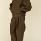 i'm here : " COTTON LEATHER " BLOUSON : / BROWN