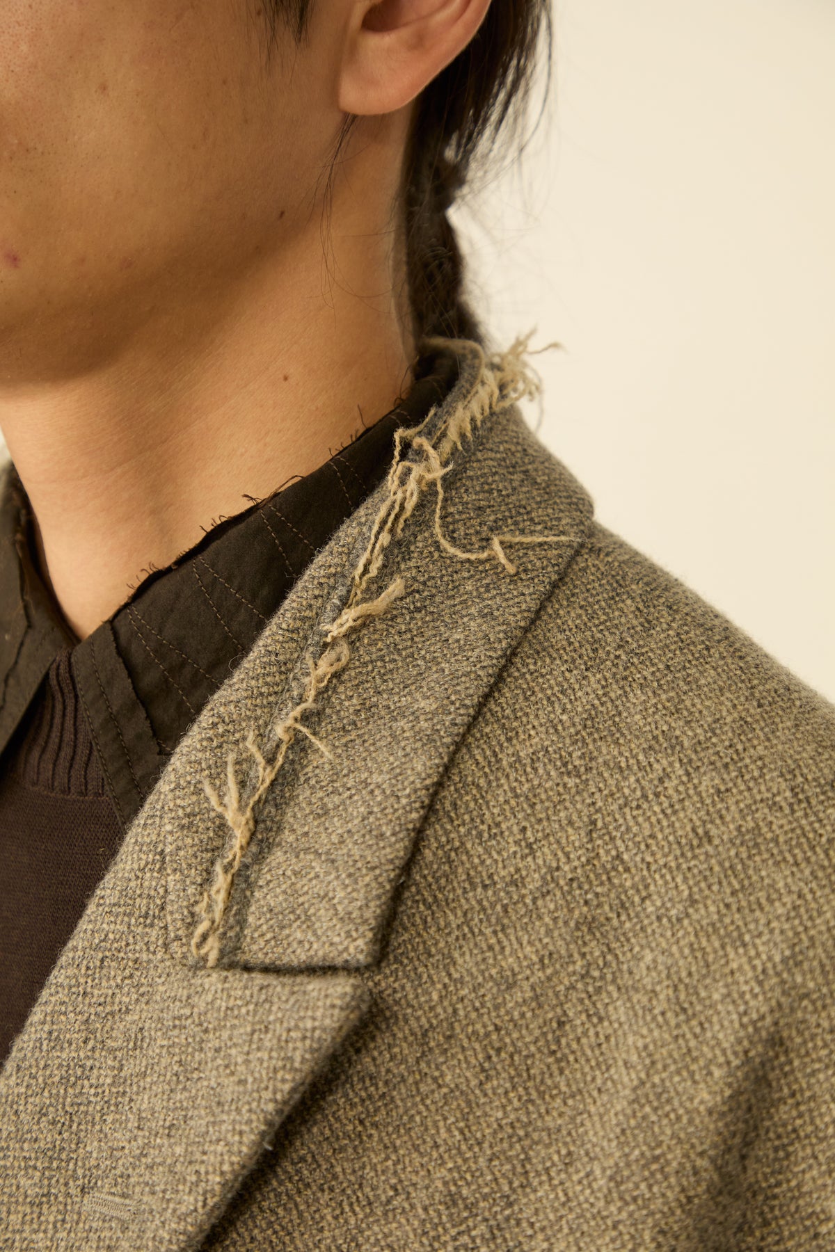 i'm here : GRANDPA COAT : / KHAKI