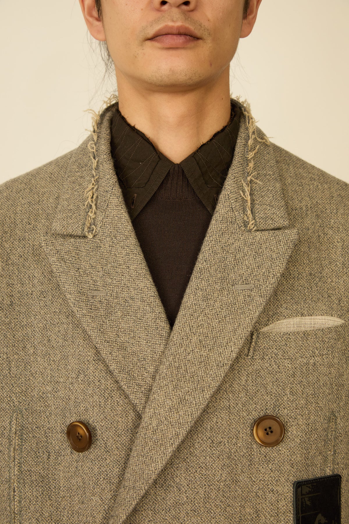i'm here : GRANDPA COAT : / KHAKI