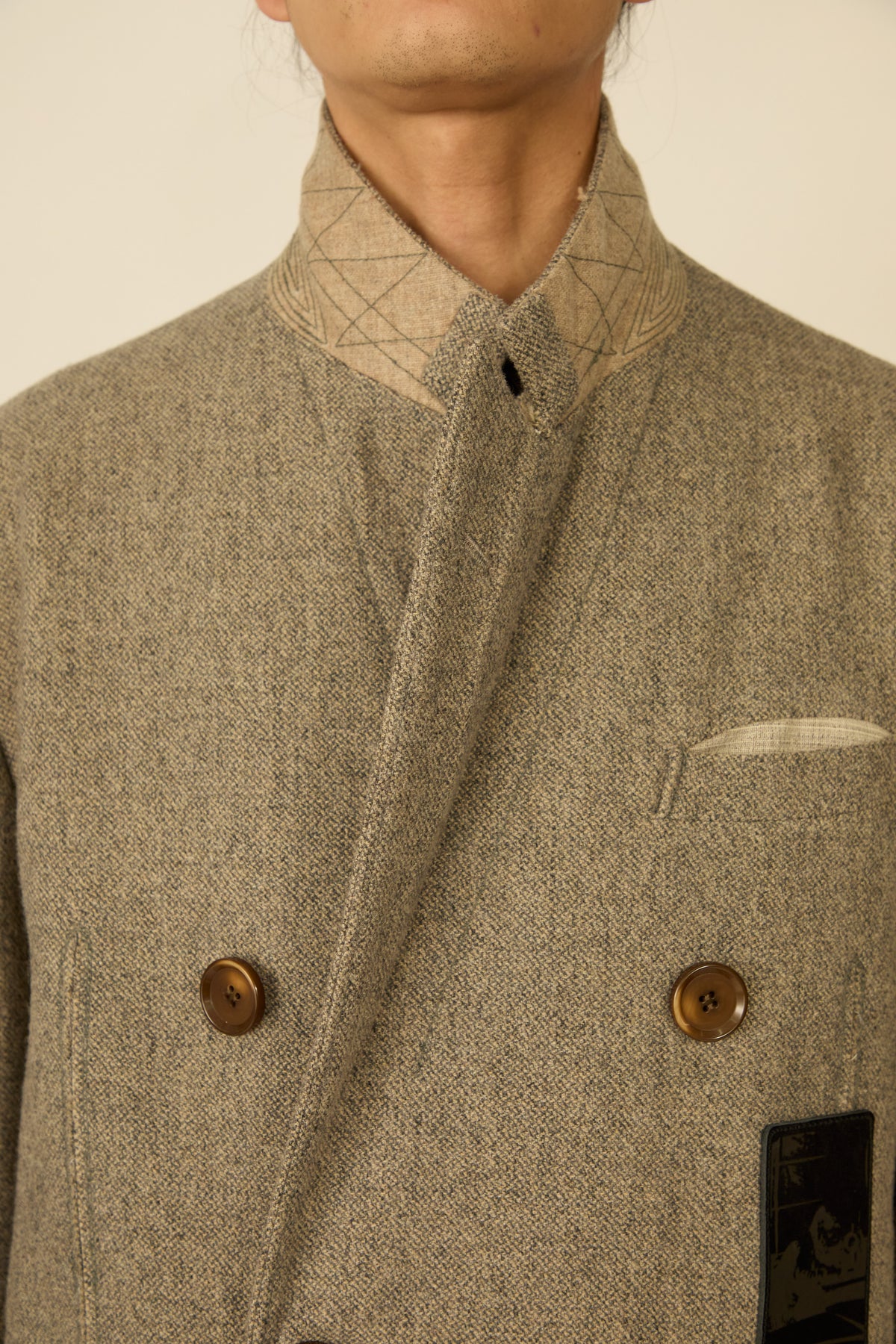 i'm here : GRANDPA COAT : / KHAKI