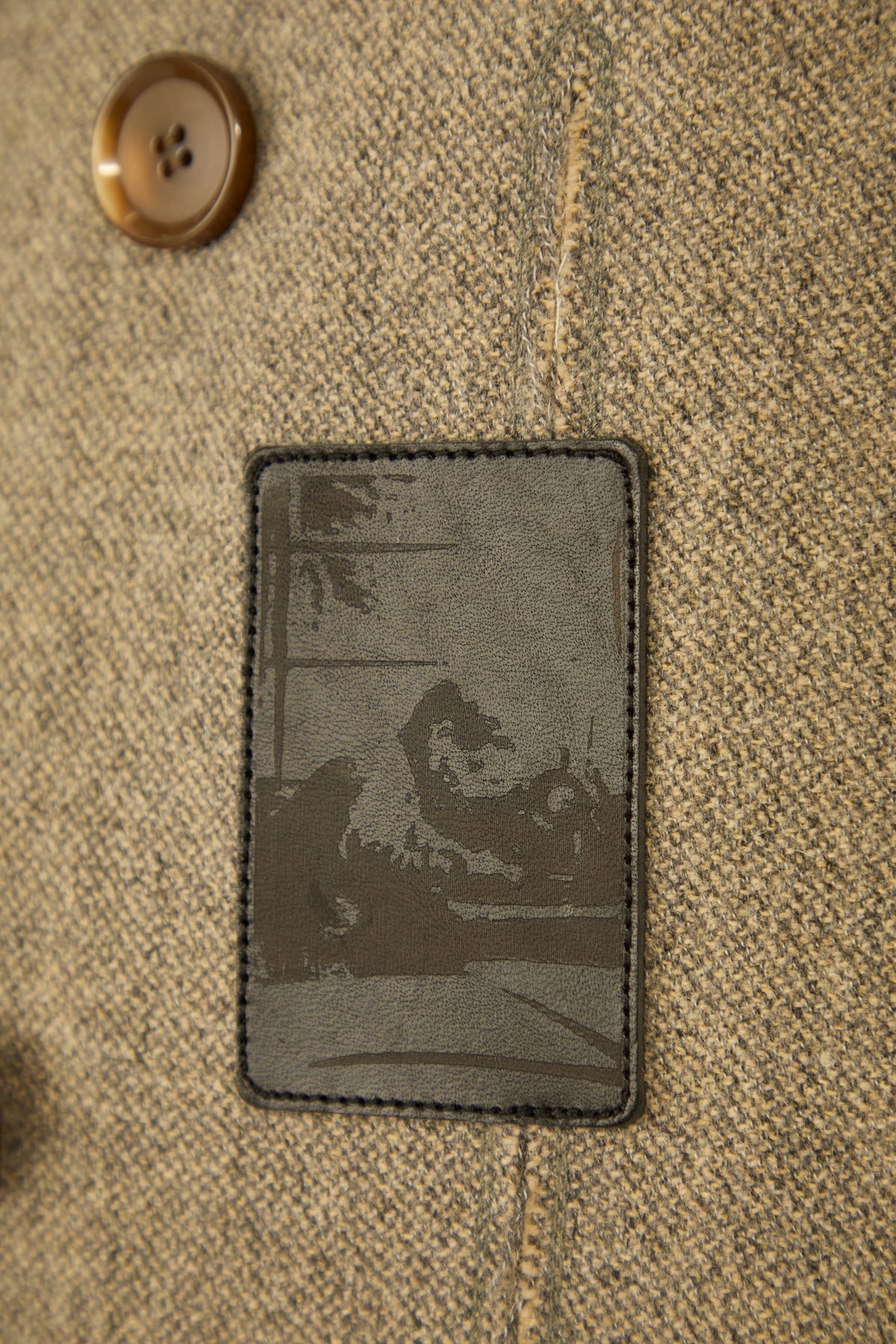 i'm here : GRANDPA COAT : / KHAKI